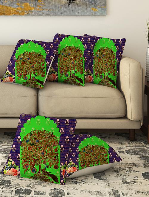 la verve digital printed canvas cushion cover - 13462969 - Very Small Image - 1
