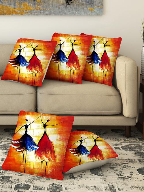la verve digital printed canvas cushion cover - 13462972 - Very Small Image - 1