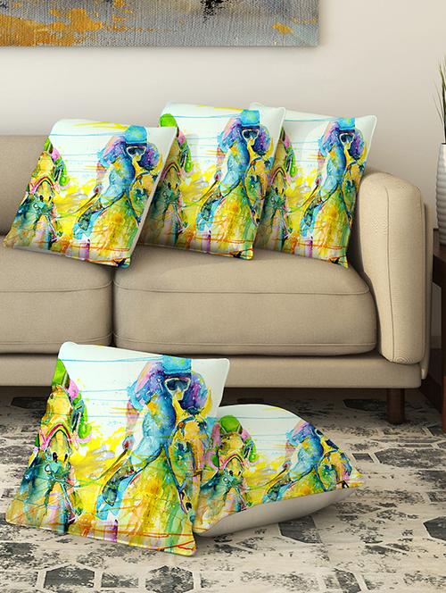 la verve digital printed canvas cushion cover - 13462977 - Very Small Image - 1