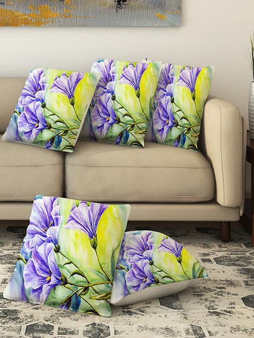 la verve digital printed canvas cushion cover - 13462983 - Very Small Image - 1