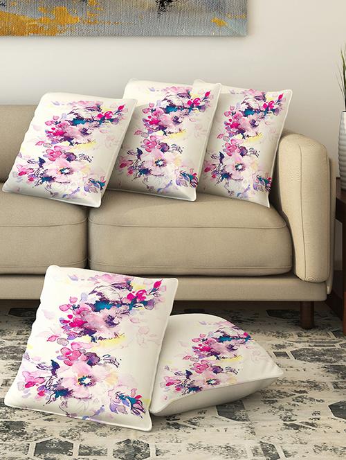 la verve digital printed canvas cushion cover - 13462984 - Very Small Image - 1