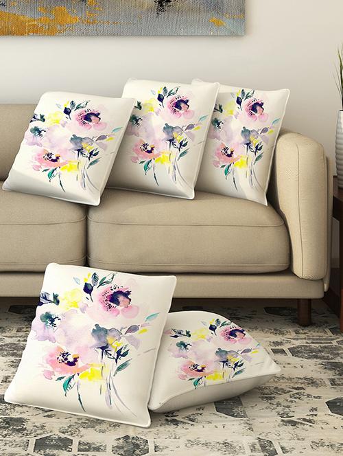 la verve digital printed canvas cushion cover - 13462987 - Very Small Image - 1