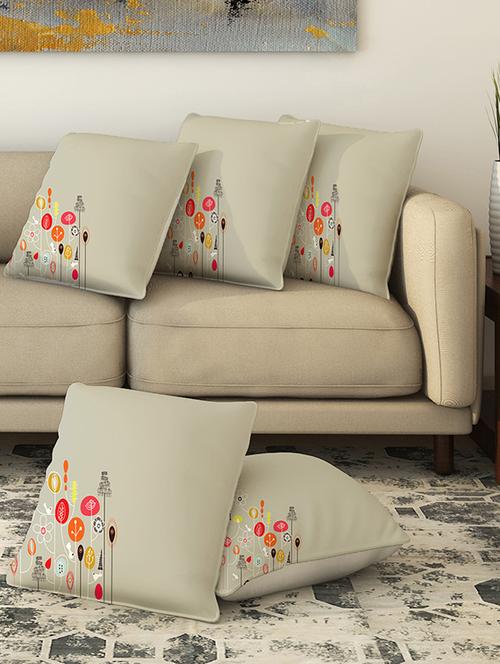 la verve digital printed canvas cushion cover - 13463005 - Very Small Image - 1