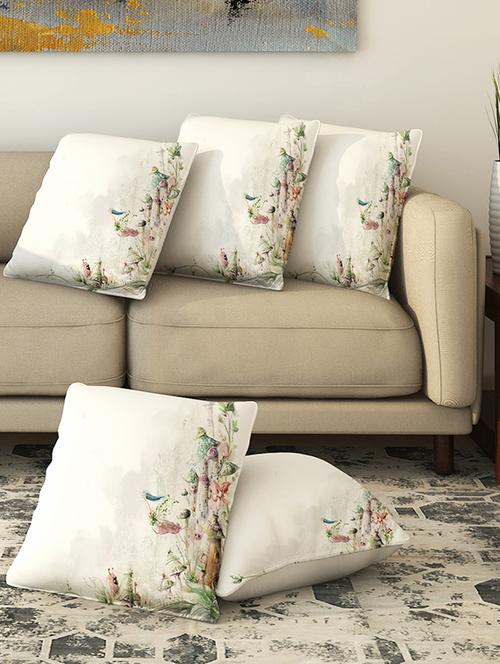 la verve digital printed canvas cushion cover - 13463020 - Very Small Image - 1