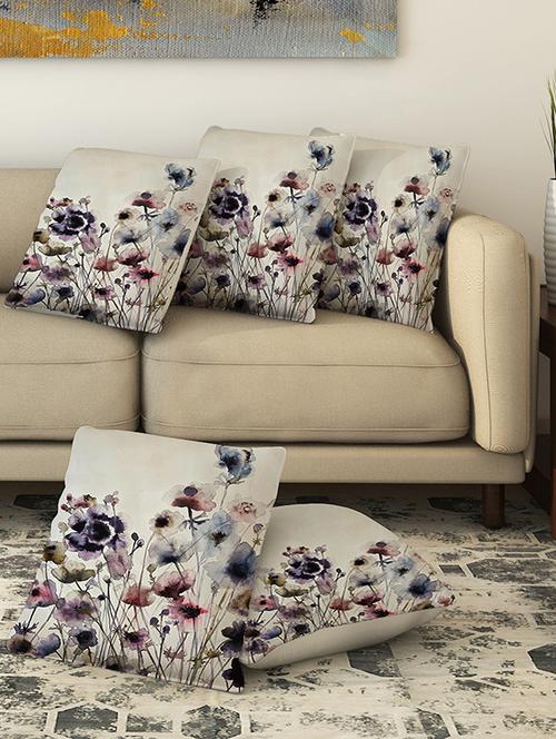 la verve digital printed canvas cushion cover - 13463033 - Very Small Image - 1