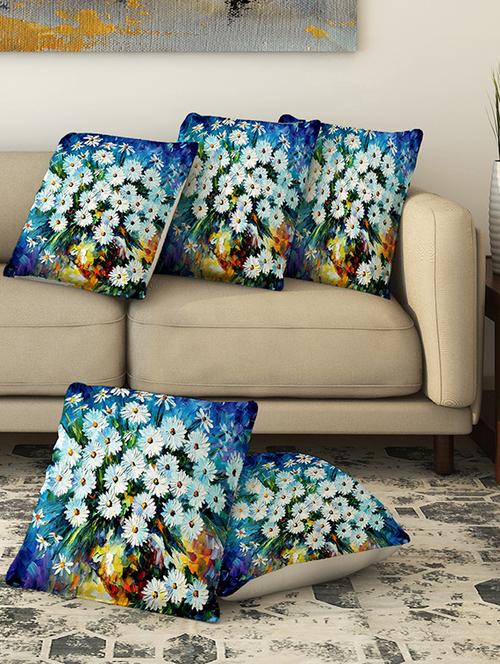 la verve digital printed canvas cushion cover - 13463034 - Very Small Image - 1