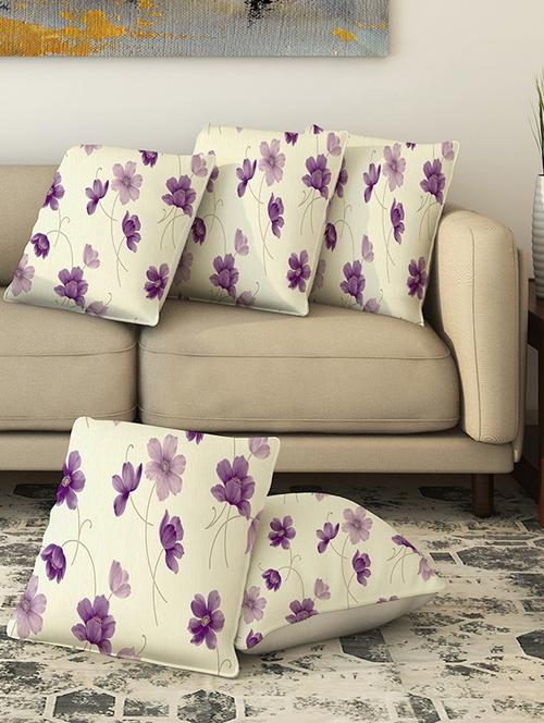 la verve digital printed canvas cushion cover - 13463036 - Very Small Image - 1
