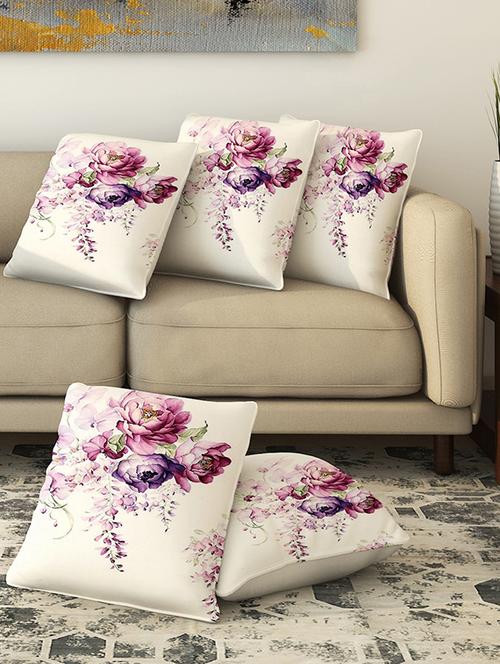 la verve digital printed canvas cushion cover - 13463037 - Very Small Image - 1