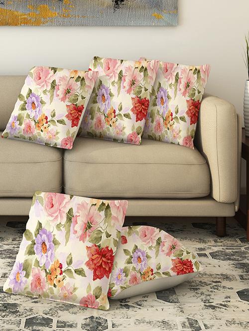 la verve digital printed canvas cushion cover - 13463048 - Very Small Image - 1