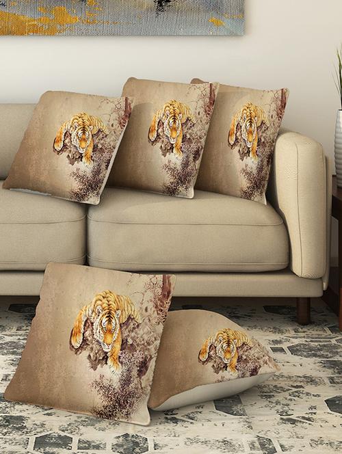 la verve digital printed canvas cushion cover - 13463074 - Very Small Image - 1