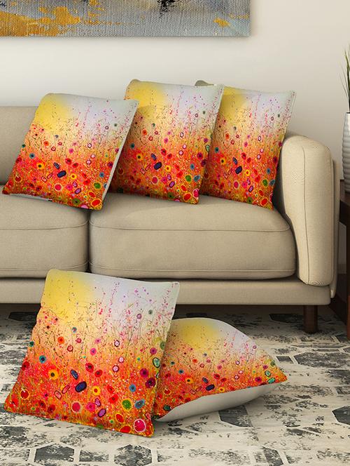 la verve digital printed canvas cushion cover - 13463087 - Very Small Image - 1