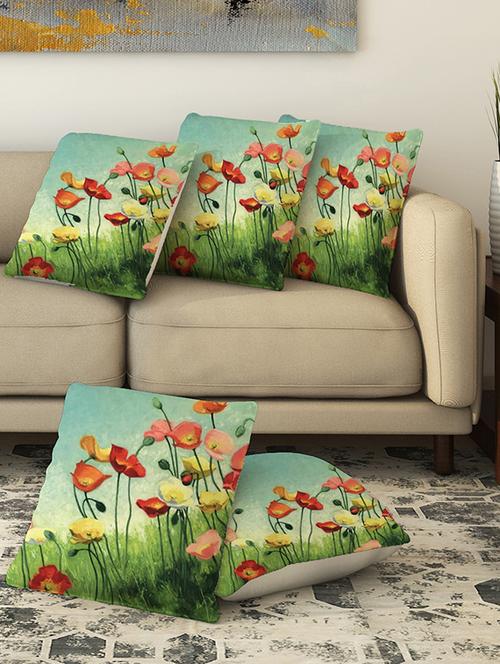 la verve digital printed canvas cushion cover - 13463098 - Very Small Image - 1