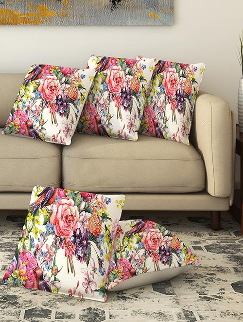 la verve digital printed canvas cushion cover - 13463116 - Very Small Image - 1