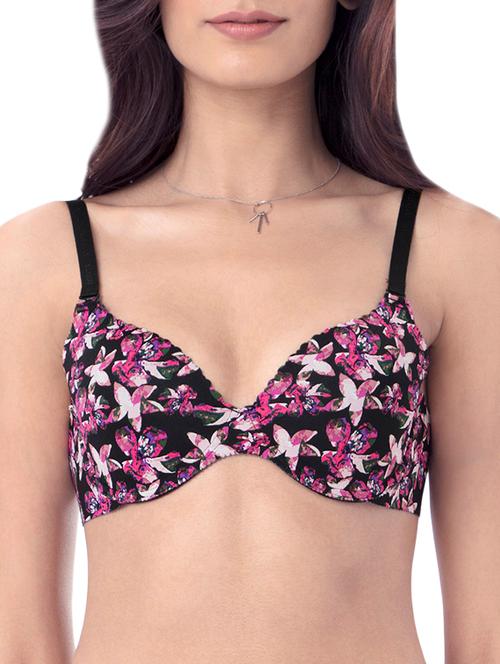 detachable strap floral t-shirt bra - 13463132 - Very Small Image - 1