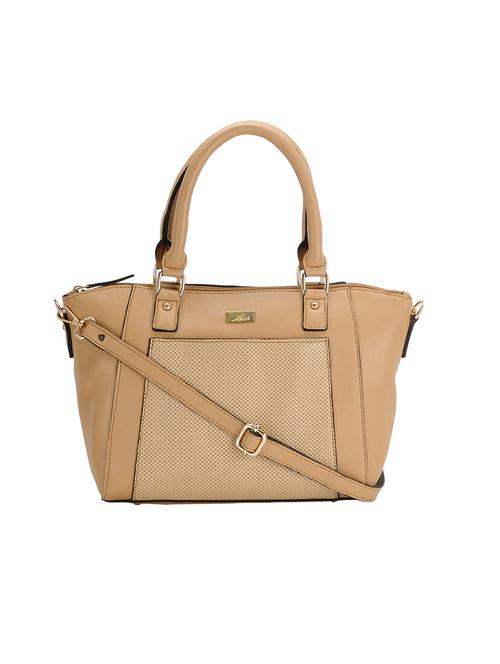 tan leatherette handbag - 13463583 - Very Small Image - 1