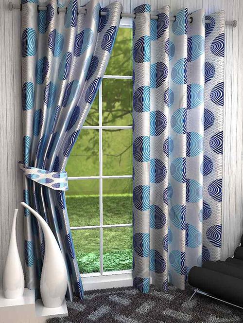 white polyester door curtain - 13464539 - Very Small Image - 1