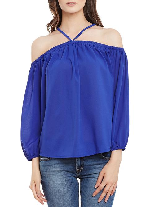 halter neck solid top - 13465126 - Very Small Image - 1