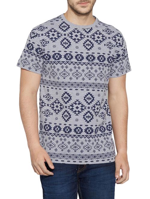 grey cotton t-shirt - 13466299 - Very Small Image - 1