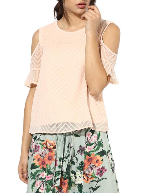 women's straight round neck top - 13466628 - Very Small Image - 1