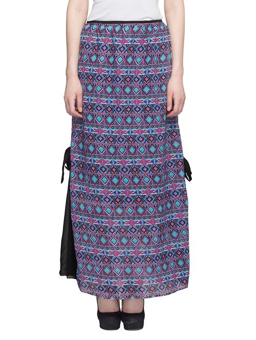 multicolored printed skirt - 13467229 - Very Small Image - 1