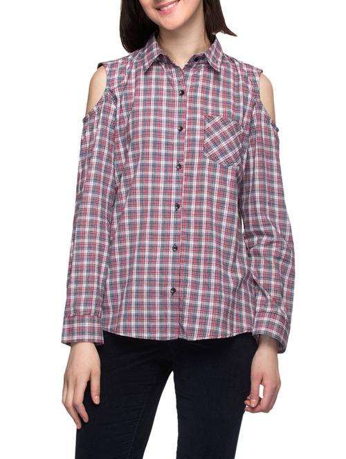 purple cotton regular shirt - 13467369 - Very Small Image - 1