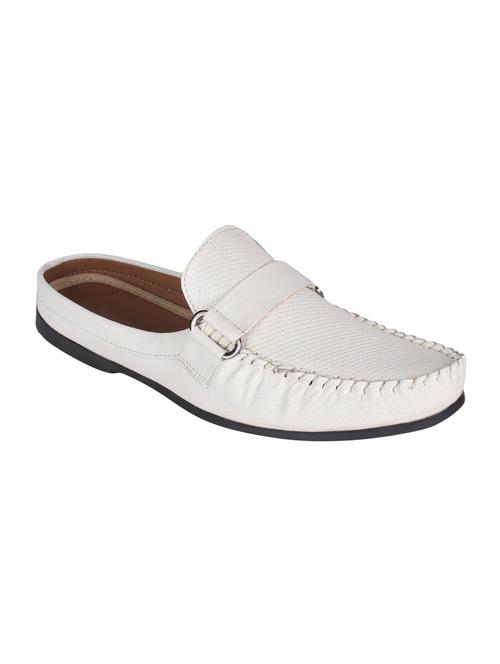 white leatherette slip on loafer - 13469073 - Very Small Image - 1