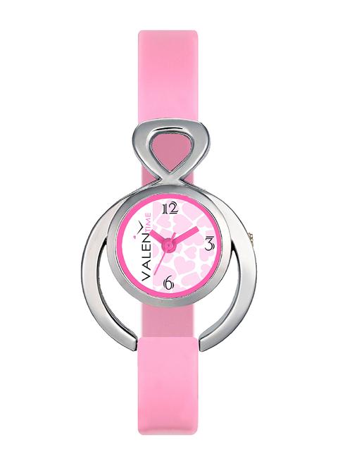 valentime silicone strap round dial watch - 13469409 - Very Small Image - 1