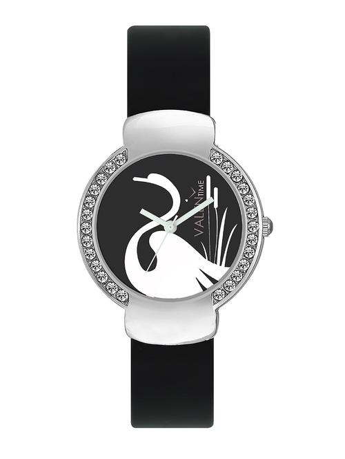 valentime silicone strap round dial watch - 13469417 - Very Small Image - 1