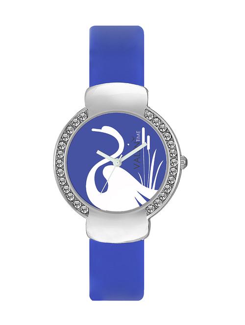 valentime silicone strap round dial watch - 13469418 - Very Small Image - 1