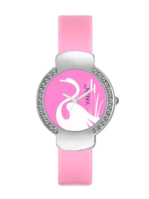 valentime silicone strap round dial watch - 13469419 - Very Small Image - 1