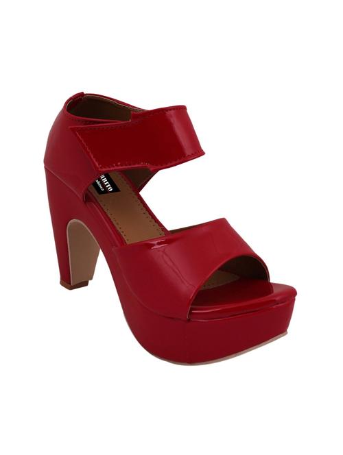 red ankle strap sandal - 13470328 - Very Small Image - 1