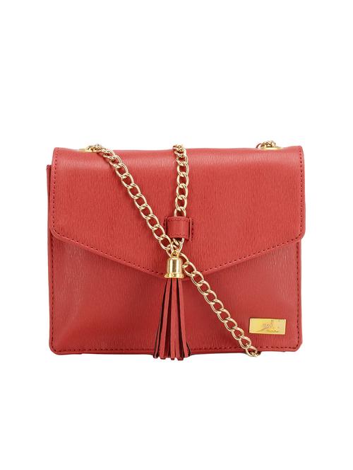red leather sling bag - 13478670 - Very Small Image - 1
