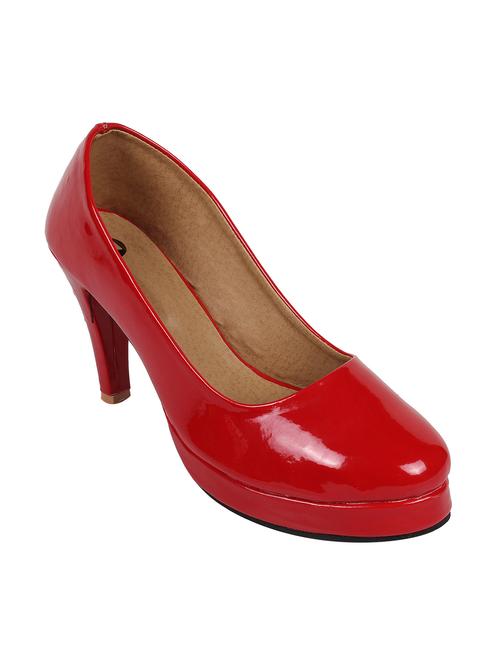 red patent leather slip on pumps - 13479886 - Very Small Image - 1