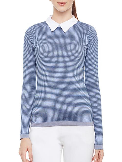 blue printed cotton regular top - 13480279 - Very Small Image - 1