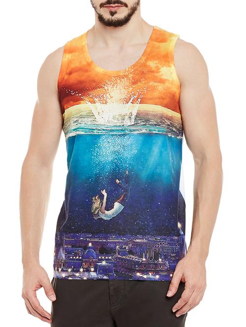 multicoloured polyester vest - 13480523 - Very Small Image - 1