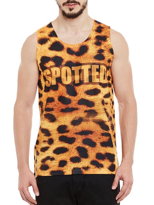 leopard printed polyester vest - 13480586 - Very Small Image - 1