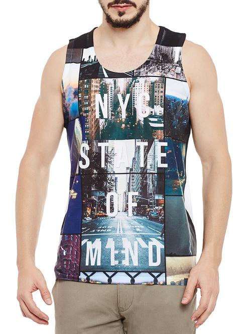 multicoloured polyester vest - 13480629 - Very Small Image - 1