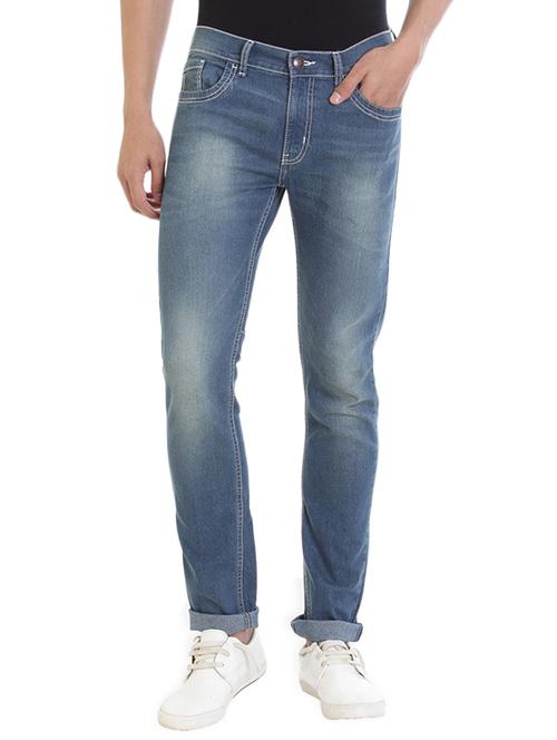 blue cotton washed jean - 13481227 - Very Small Image - 1