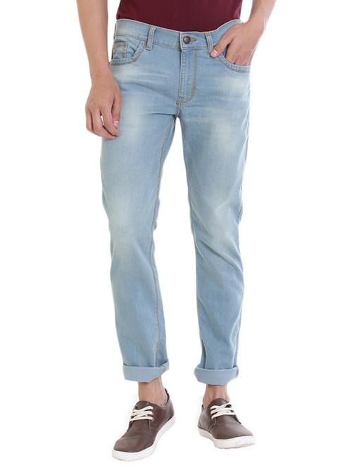 blue cotton washed jean - 13481229 - Very Small Image - 1
