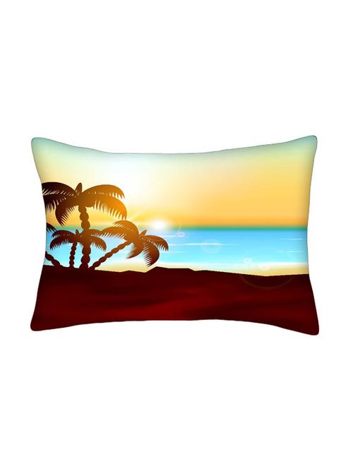 snoogg multicolor polyester cushion cover - 13498123 - Very Small Image - 1