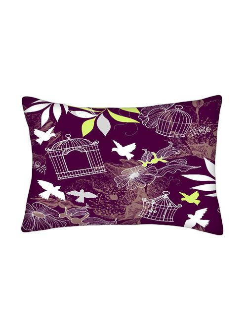 snoogg multicolor polyester cushion cover - 13498247 - Very Small Image - 1