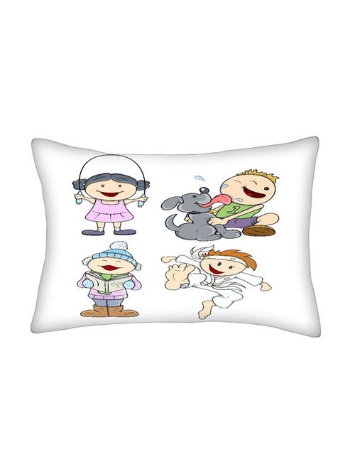 snoogg multicolor polyester cushion cover - 13498395 - Very Small Image - 1