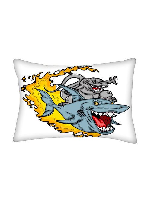 snoogg multicolor polyester cushion cover - 13498428 - Very Small Image - 1