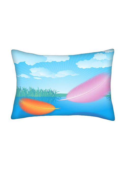 snoogg multicolor polyester cushion cover - 13498468 - Very Small Image - 1