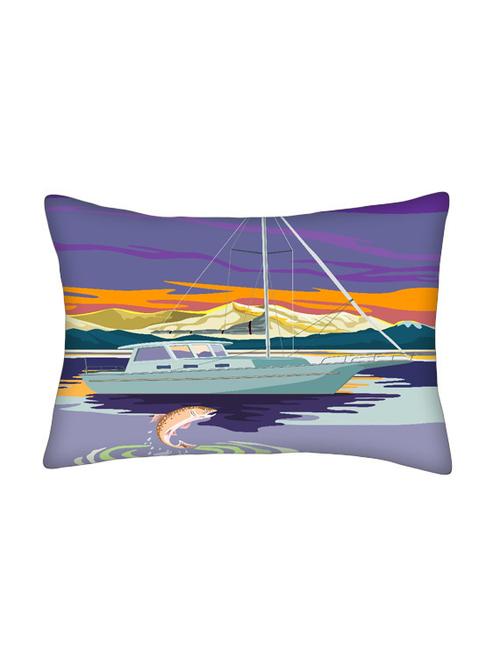 snoogg multicolor polyester cushion cover - 13498618 - Very Small Image - 1