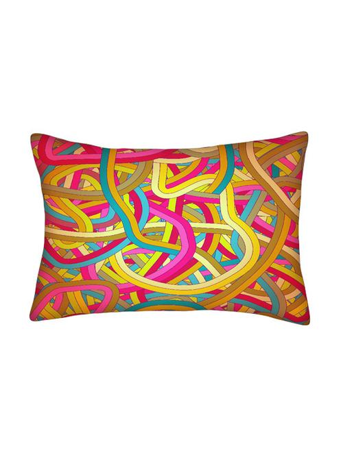 snoogg multicolor polyester cushion cover - 13498622 - Very Small Image - 1