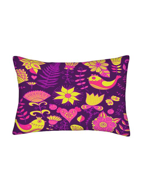 snoogg multicolor polyester cushion cover - 13498672 - Very Small Image - 1