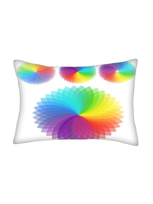 snoogg multicolor polyester cushion cover - 13498689 - Very Small Image - 1