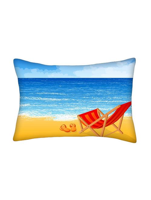 snoogg multicolor polyester cushion cover - 13498729 - Very Small Image - 1