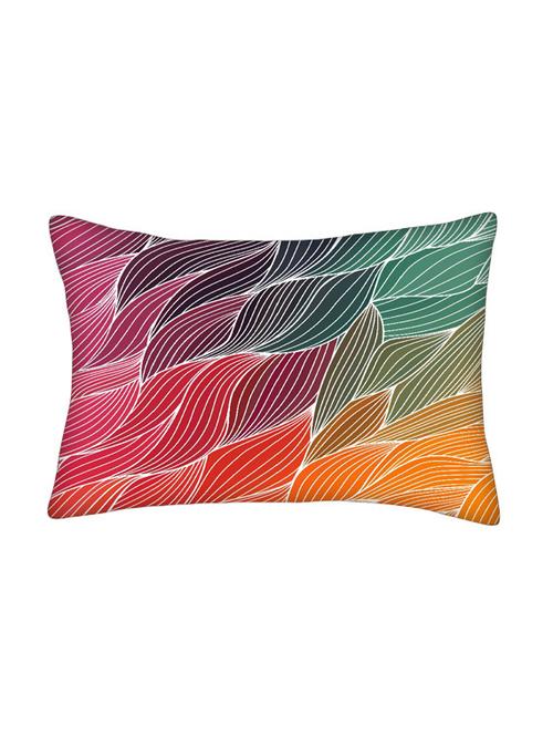 snoogg multicolor polyester cushion cover - 13498740 - Very Small Image - 1